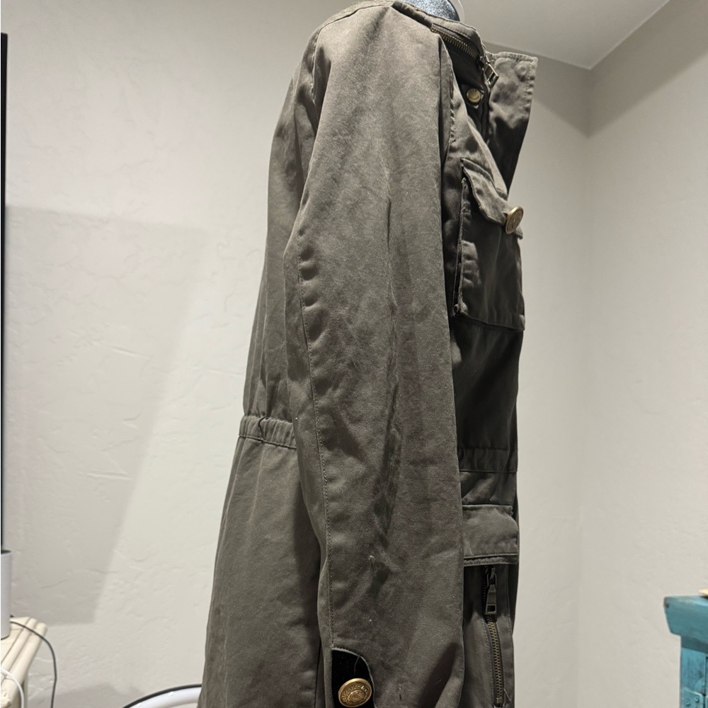 Madden NYC Jacket Olive Green  5 Star General Military Style Field Jacket Small - Picture 6 of 10